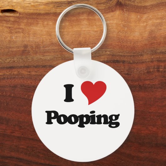 I Love Pooping Sleutelhanger (Voorkant)