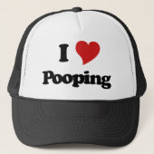 I Love Pooping Trucker Pet (Voorkant)