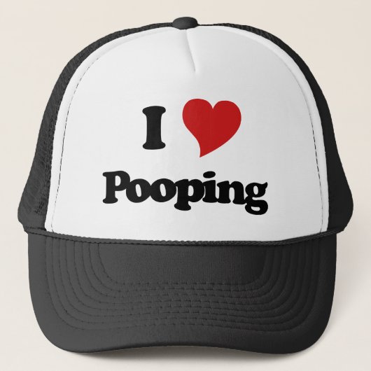 I Love Pooping Trucker Pet (Voorkant)