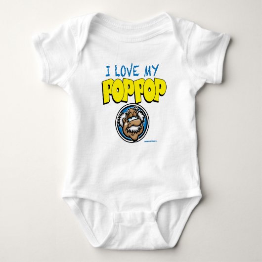 I Love Pop Pop Romper (Voorkant)