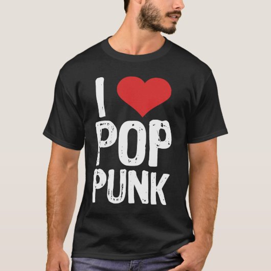 I Love Pop Punk T-shirt (Voorkant)