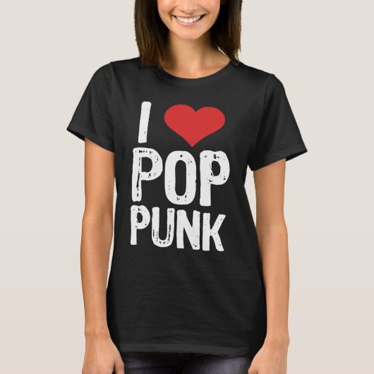 I Love Pop Punk T-shirt (Voorkant)