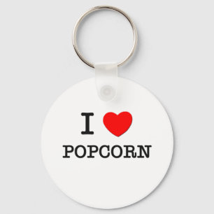 I Love Popcorn Sleutelhanger