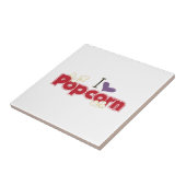 I Love Popcorn Tegeltje (Zijkant)