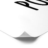 I Love Pork and Roll Funny Music Pig Pun Poster (Hoek)