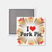 I Love Pork Pie Magneet (Voorkant / Achterkant)