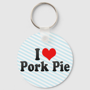 I Love Pork Pie Sleutelhanger