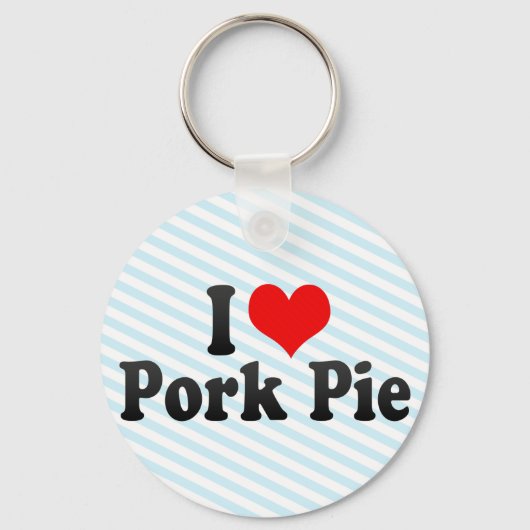 I Love Pork Pie Sleutelhanger (Voorkant)