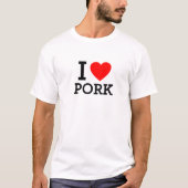 I Love Pork T-shirt (Voorkant)