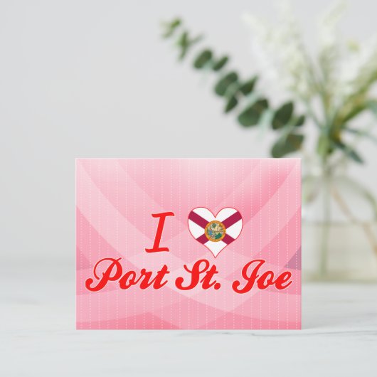 I Love Port St.Joe, Florida Briefkaart (Staand voorkant)