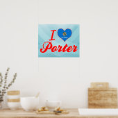 I Love Porter, Oklahoma Poster (Keuken)