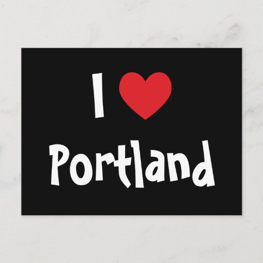 I Love Portland Briefkaart (Voorkant)