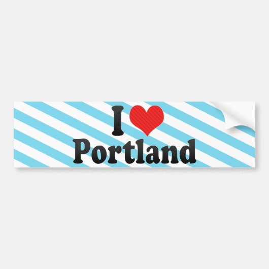 I Love Portland Bumpersticker (Voorkant)