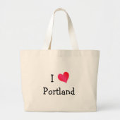 I Love Portland Grote Tote Bag (Voorkant)