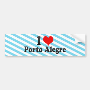 I Love Porto Alegre, Brazilië Bumpersticker