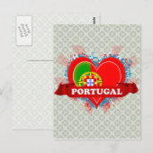  I Love Portugal Briefkaart (Voorkant / Achterkant)