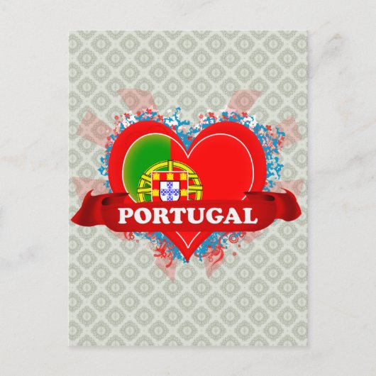  I Love Portugal Briefkaart (Voorkant)
