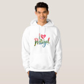 I Love Portugal Hoodie – Portuguese Gift, Lisbon & (Voorkant volledig)