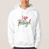 I Love Portugal Hoodie – Portuguese Gift, Lisbon & (Voorkant)