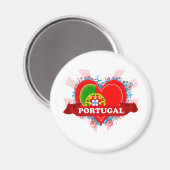 I Love Portugal Magneet (Voorkant / Achterkant)