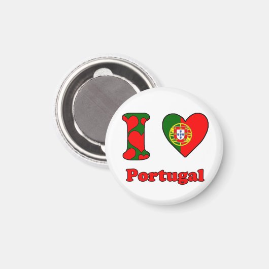 I love Portugal magnet (Voorkant / Achterkant)