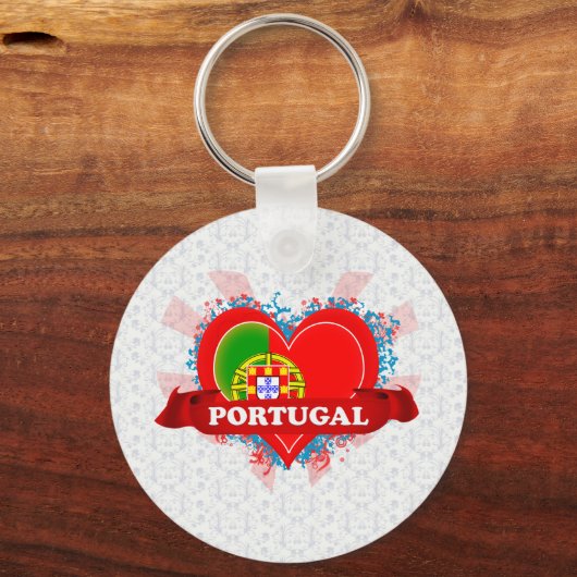  I Love Portugal Sleutelhanger (Voorkant)