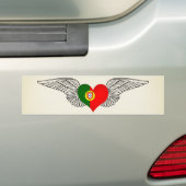 I Love Portugal - wings Bumpersticker (Op auto)