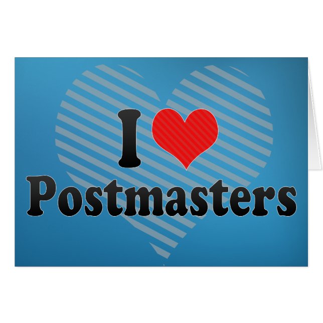 I Love Postmasters (Voorkant Horizontaal)