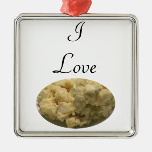 I Love Potato Salad Metalen Ornament