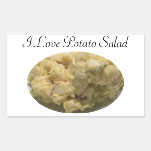I Love Potato Salad Rechthoekige Sticker