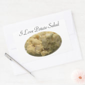 I Love Potato Salad Rechthoekige Sticker (Envelop)