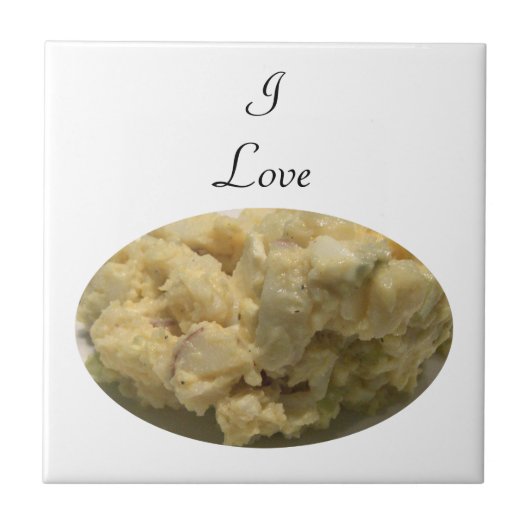 I Love Potato Salad Tegeltje (Voorkant)