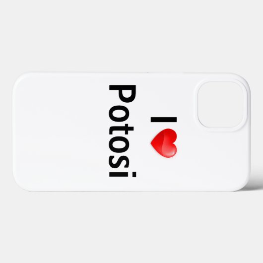 I love Potosi Case-Mate iPhone Case (Achterkant (horizontaal))