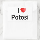I love Potosi Rechthoekige Sticker (Tas)