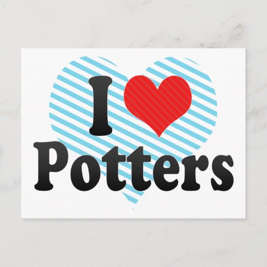 I Love Potters Briefkaart (Voorkant)