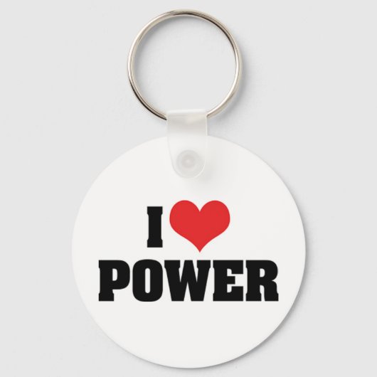 I Love Power Sleutelhanger (Voorkant)