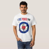I love powerpop -B T-shirt (Voorkant volledig)