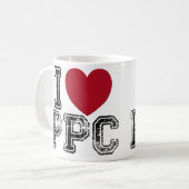 I Love PPC Coffee Mok (Voorkant links)