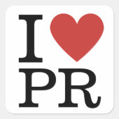 I ❤️ Love PR - PR Afdeling of Firm - STICKER (Voorkant)