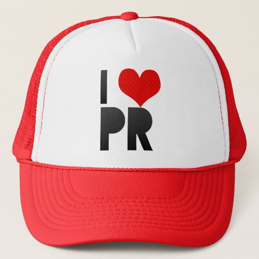 I Love PR Trucker Pet (Voorkant)