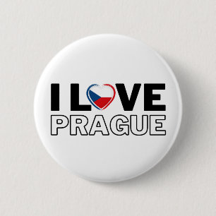 I LOVE PRAGUE - For real Praguers! Ronde Button 5,7 Cm