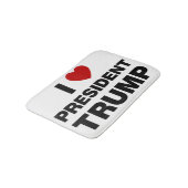 I Love President Trump Heart Badmat (Gekanteld)