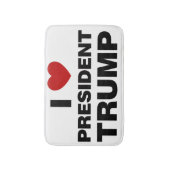 I Love President Trump Heart Badmat (Voorkant Verticaal)