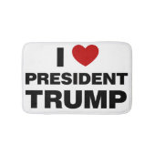 I Love President Trump Heart Badmat (Voorkant)