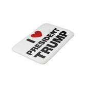 I Love President Trump Heart Badmat (Gekanteld)
