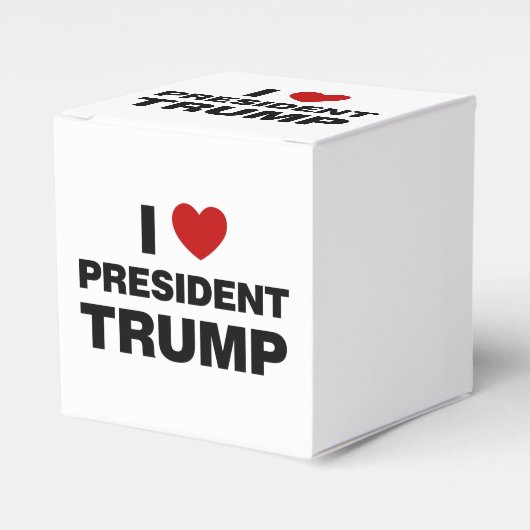 I Love President Trump Heart Bedankdoosjes (Voorkant Zijde)