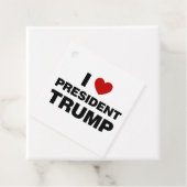 I Love President Trump Heart Bedankjes Labels (In situ)