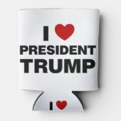 I Love President Trump Heart Blikjeskoeler (Voorkant)