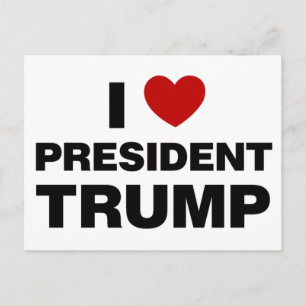 I Love President Trump Heart Briefkaart