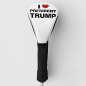 I Love President Trump Heart Golfheadcover (Voorkant)